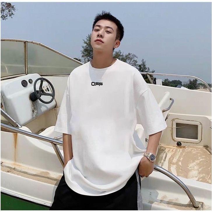 [AT0106] Áo phông Unisex nam nữ phong cách Hàn Quốc OFF đen trắng basic, áo thun nam nữ tay lỡ Streetwear | BigBuy360 - bigbuy360.vn