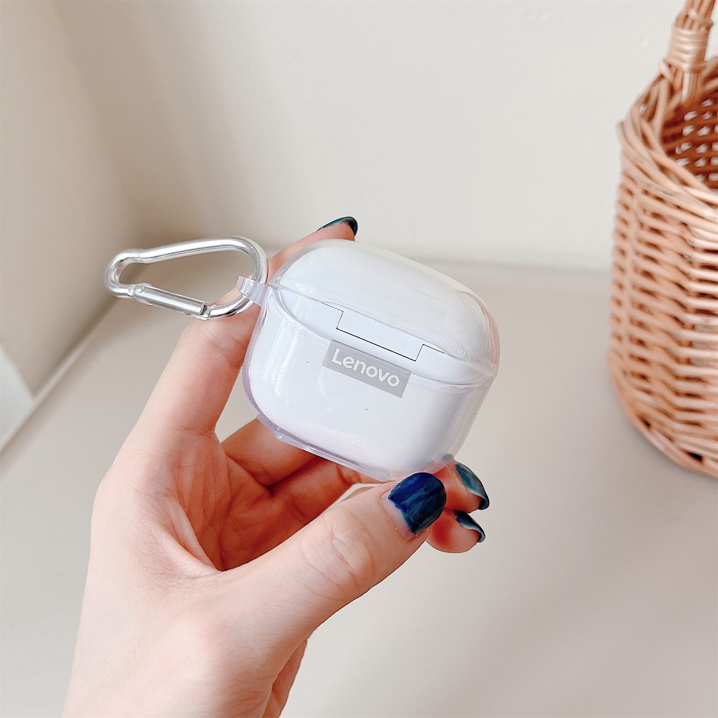 Vỏ Bảo Vệ Hộp Sạc Tai nghe không dây Lenovo Thinkplus LP40 S / LP40 PRO Bằng TPU Mềm Trong Suốt Họa Tiết Hoạt Hình Dễ Thương