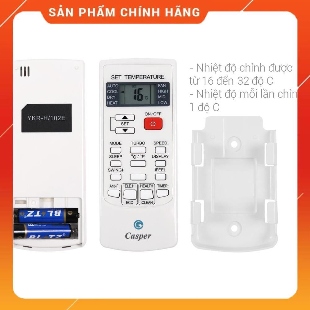 [ VẬN CHUYỂN MIỄN PHÍ KHU VỰC HÀ NỘI ] Điều hòa Casper 12000Btu inverter 1 chiều R32 GC-12TL32 - [ Bmart247 ]