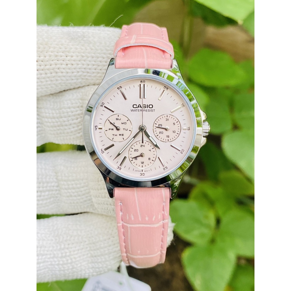 Đồng hồ nữ casio 6 kim , full thứ ngày LTP-V300L-4
