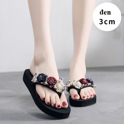 Dép tông nữ xỏ ngón đế cao/Dép kẹp đế xuồng