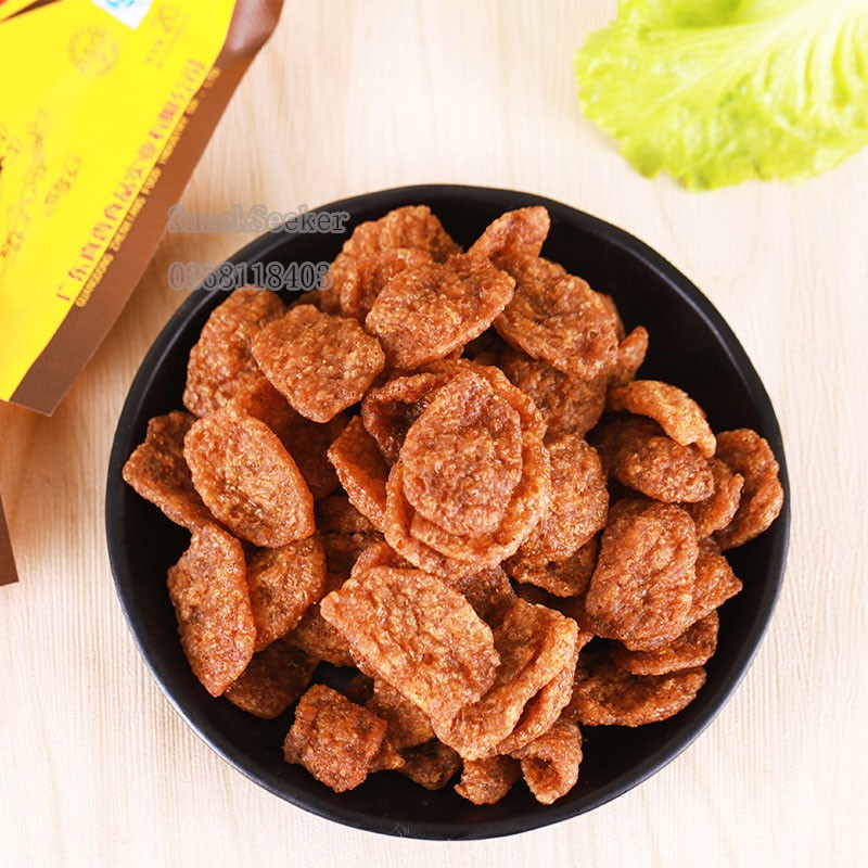 (THỊT HỔ CHAY) ĐẬU HŨ KHÔ VỊ THỊT BÒ NƯỚNG BBQ ## GÓI 20g ăn liền - SNACKSEEKER - Đồ ăn vặt Trung Quốc