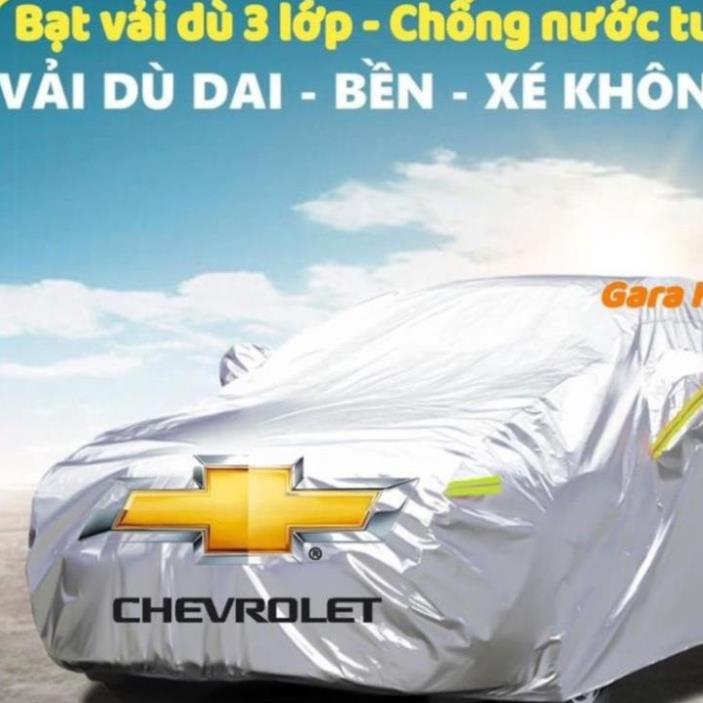 Bạt Phủ Ô Tô Vải Dù Chevrolet Spark, Colorado, Trailblazer, Aveo, Cruze, Orlando, Captiva chống nóng, chống nước