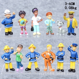 Set 12 Mô Hình Lính Cứu Hỏa Đồ Chơi Dành Cho Các Bé
