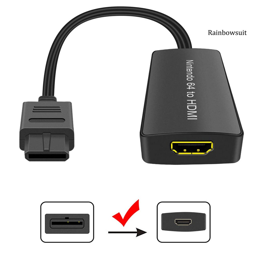 Cáp Chuyển Đổi Rb-1080P Hd Cho Nintendo 64 / Snes / Gc Sang Hdmi