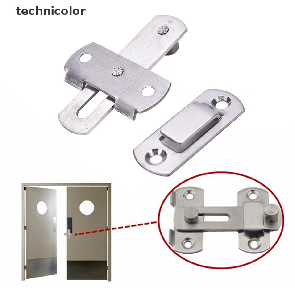 Bộ Chốt Cửa An Toàn Bằng Thép Không Gỉ Kèm Ốc Vít