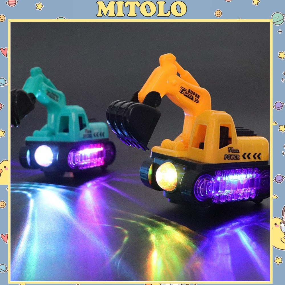 Đồ chơi trẻ em mô hình xe đồ chơi cho bé Mitolo đồ chơi trẻ em thông minh máy xúc 833-10