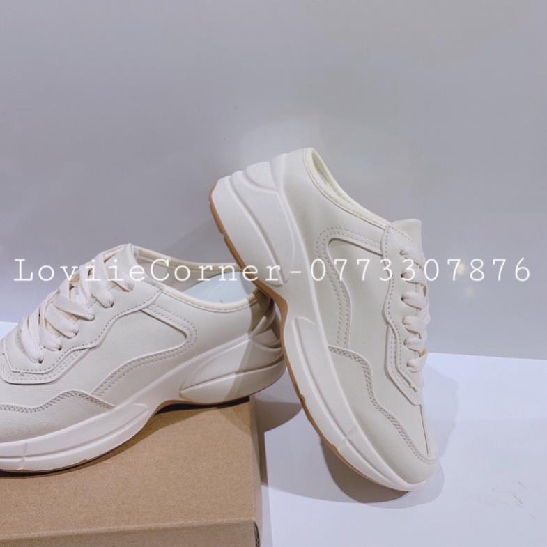 [FULL BOX]  Giày sục thể thao nữ đế độn 5cm Quảng châu cao cấp, Giày thể thao nữ đạp gót thời trang CAO CẤP