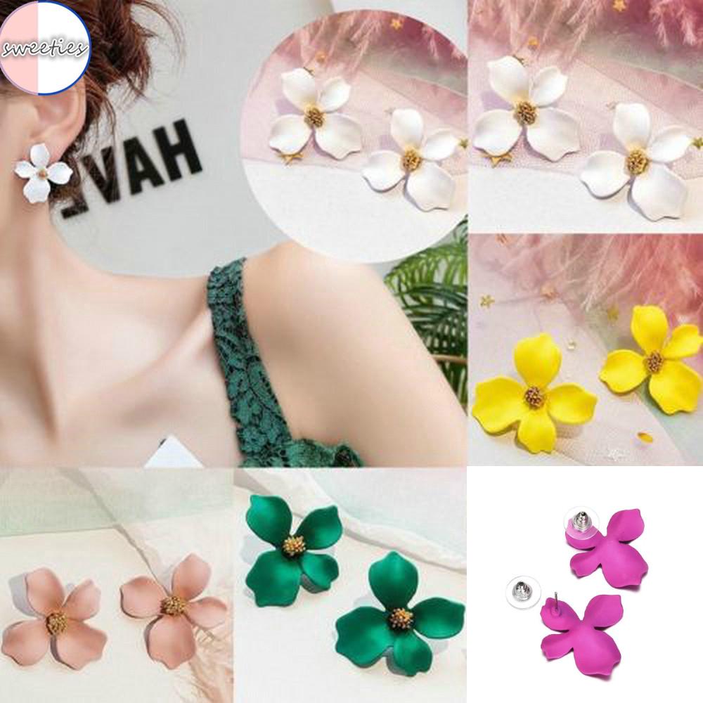 Hoa tai kiểu dáng hoa phong cách Hàn Quốc thời trang cho nữ COD