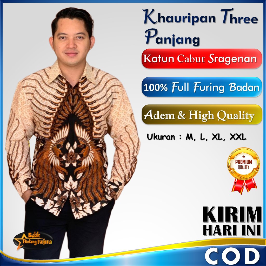 Áo Sơ Mi Tay Dài Họa Tiết Batik Cao Cấp Cho Nam