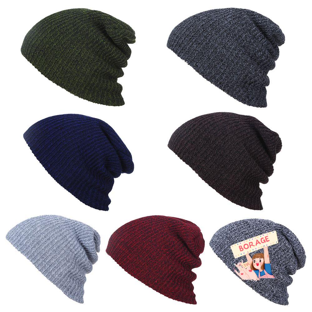 Mũ Len Beanie Mềm Mại Giữ Ấm Cho Nam Và Nữ