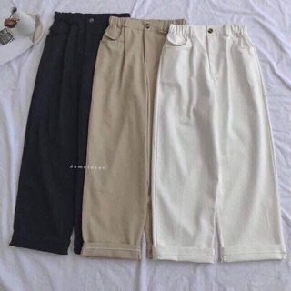Quần kaki ống rộng (kèm ảnh thật)