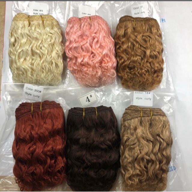 TL- Tép tóc lông dê bán lẻ theo mét may tóc búp bê