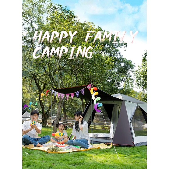 Lều tự bung 4-6 người Vidalido sunshine ,chống mưa lớn. 4 cửa có mái hiên PU3000, ép keo đường may.