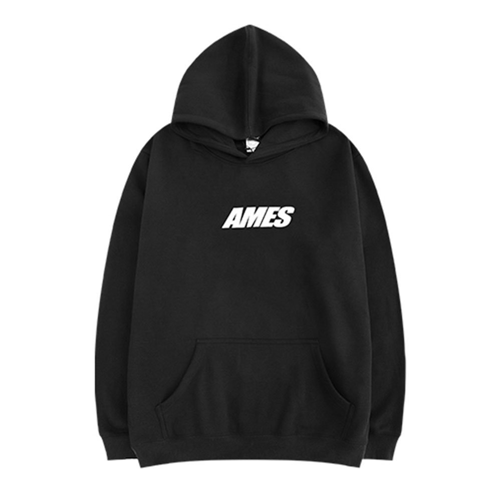 Áo Hoodie HY Korea Vải Nỉ nam nữ from rộng in hình Ames DC307