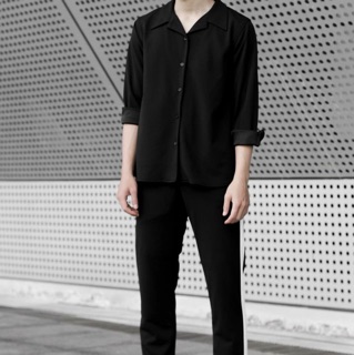 sơ mi cổ vest