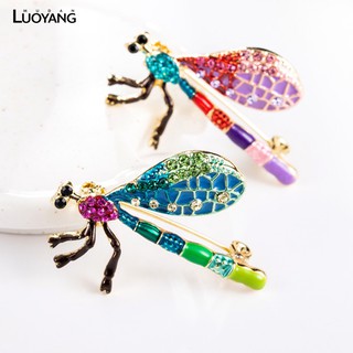 Trâm Cài Áo Hình Chuồn Chuồn Đính Đá Sang Trọng