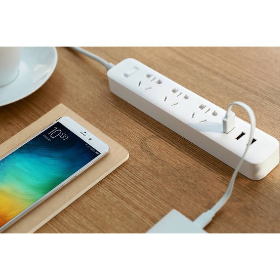 Ổ cắm điện thông minh Xiaomi Power Strip 3 Cổng USB 5V-2A Chính Hãng - Nguyên Seal Kèm Đầu Chuyển Đổi