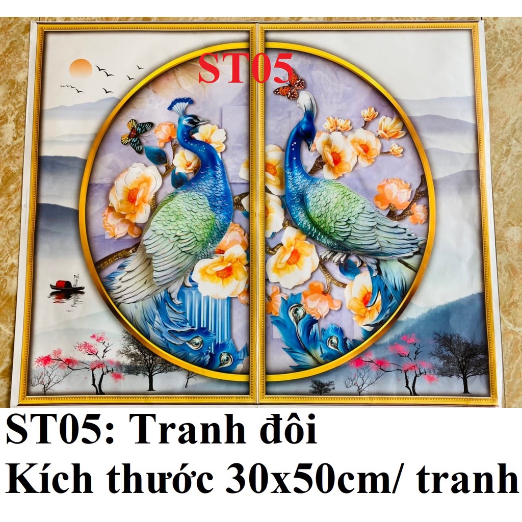 Tranh nổi 8D decor phòng, tranh decal dán tường nhiều mẫu nhiều họa tiết