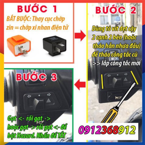 JACK CHUYỂN CHỚP XI NHAN TỪ 2 CHÂN SANG 3 CHÂN ( WINNERX, VARIO)