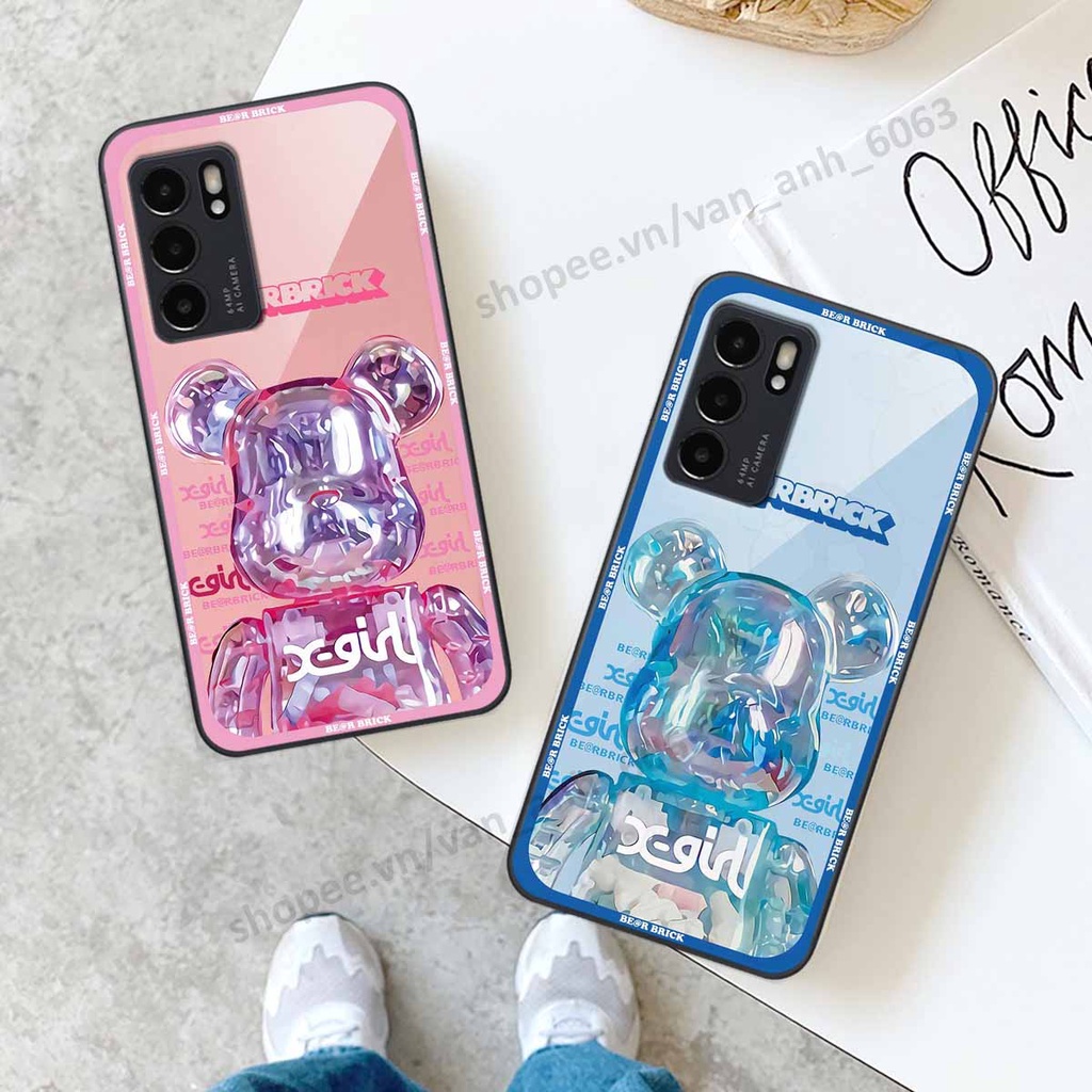 Ốp Oppo Reno6 / Reno6 Z 5G / Reno 6 be@r brick mars thời trang, ốp lưng điện thoại viền dẻo siêu chất