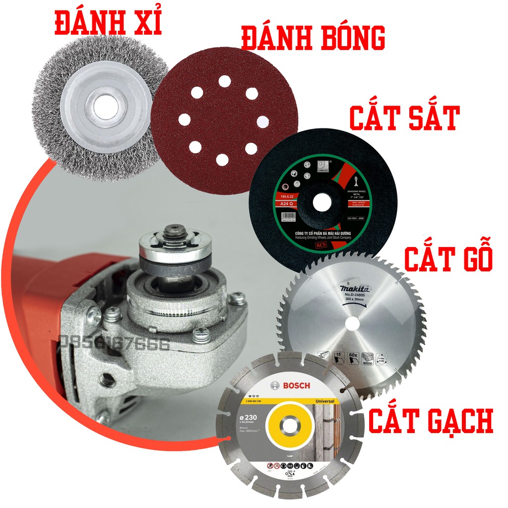 [TRỌN BỘ] Máy mài góc AOTUO + Lưỡi cưa xích - máy cắt cầm tay - Cưa điện đa năng - HÀNG XỊN GIÁ SỐC