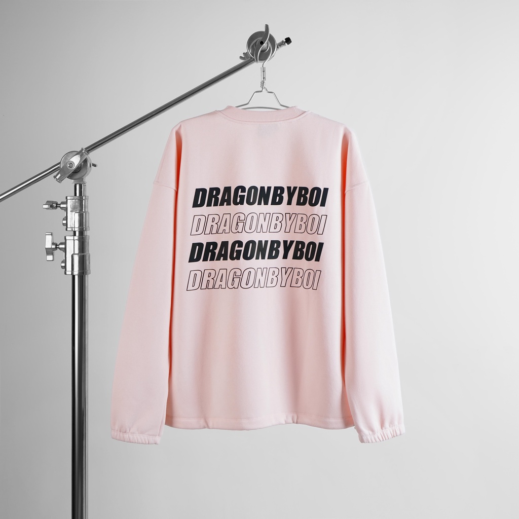Áo tay dài Local Brand - Sweater Phản Quảng Dragonbyboi hồng nỉ cao cấp
