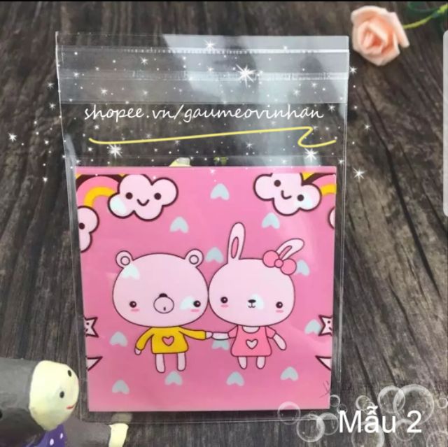 10 cái Bao bì squishy, bao bì bánh kẹo size 10*10cm