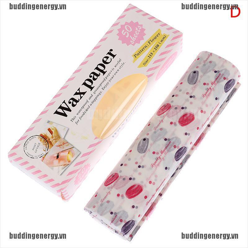 Bộ 50 Giấy Thấm Dầu Tiện Lợi Dành Cho Bánh Sandwich