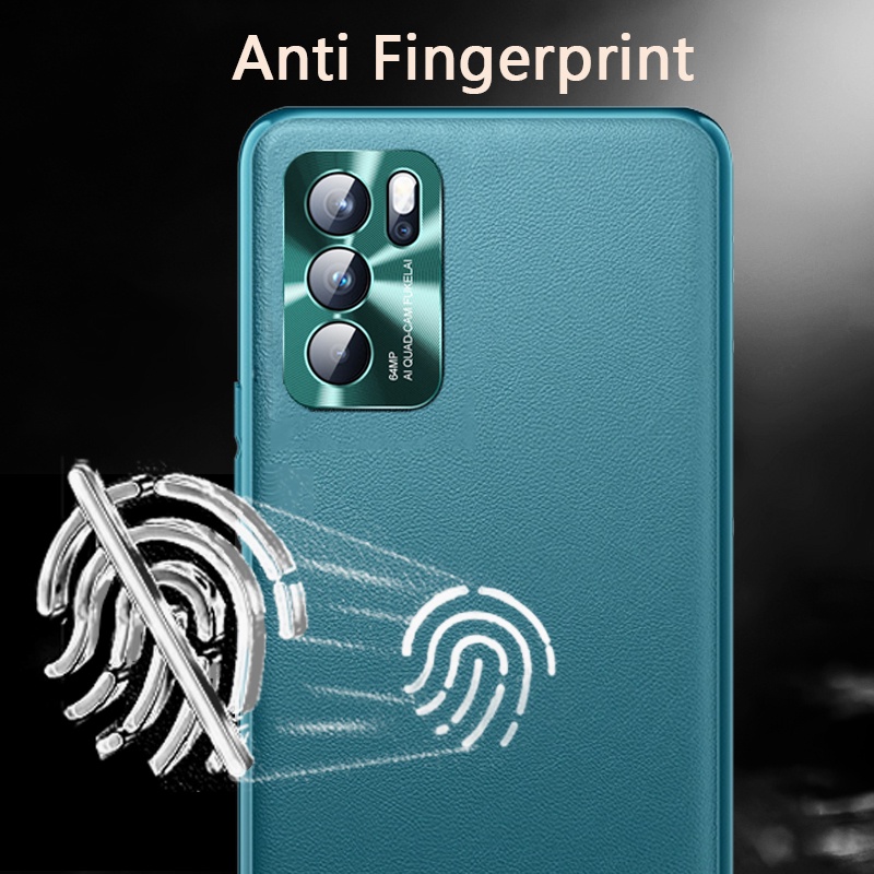 Ốp điện thoại bằng da cứng siêu mỏng cho OPPO Reno5 Reno6 Reno 6 Pro Plus Snapdragon 5G