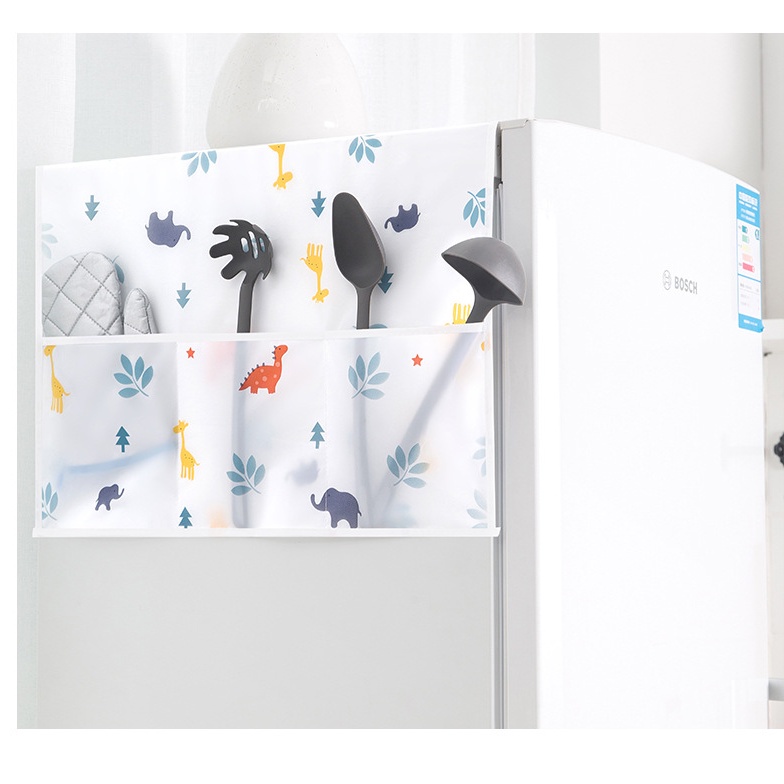 SUPO DEPOT - Túi đựng đồ  treo tủ lạnh chống thấm nước chống bụi họa tiết hoạt hình