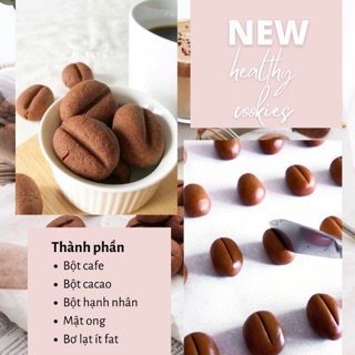 Cookie Hạnh Nhân Coffee -Bánh Eatclean-Giảm cân lành mạnh