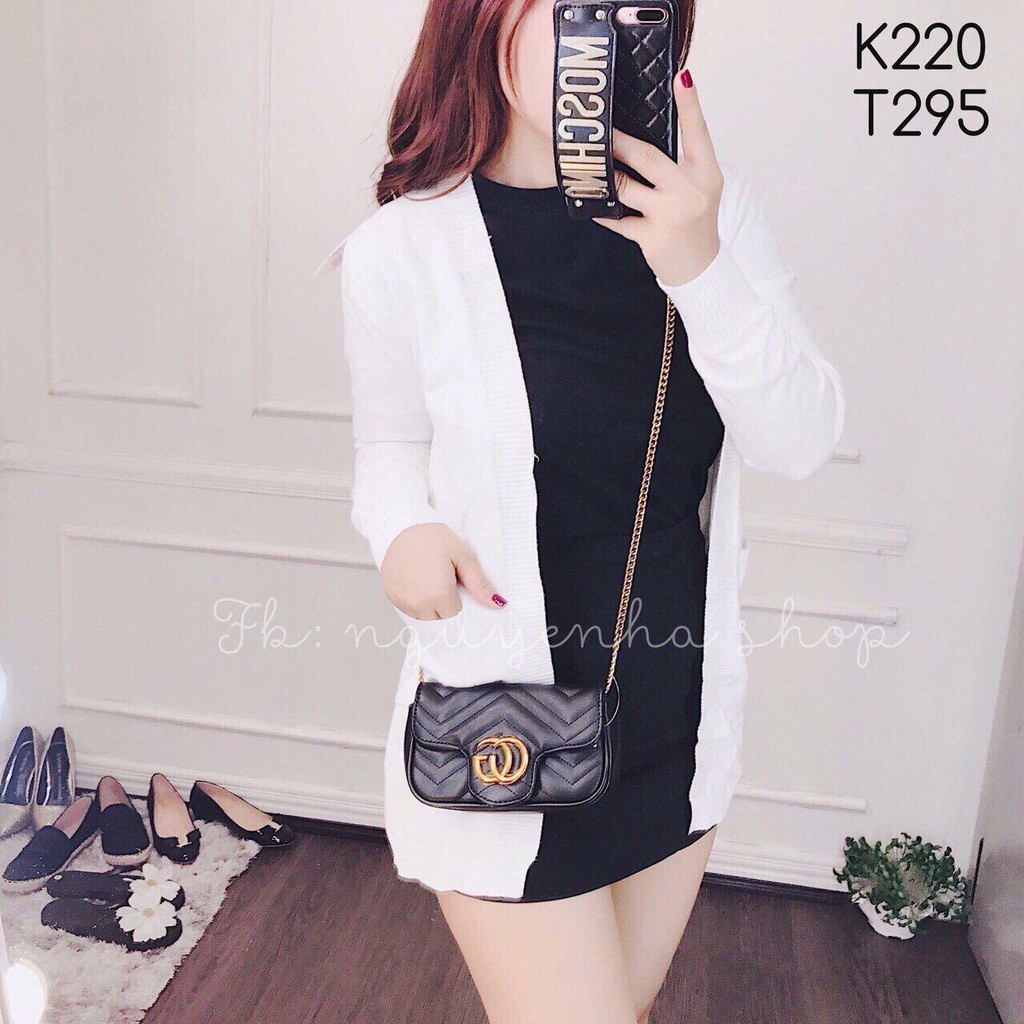 Áo khoác len nhẹ phom dài phủ mông 1111B1-3