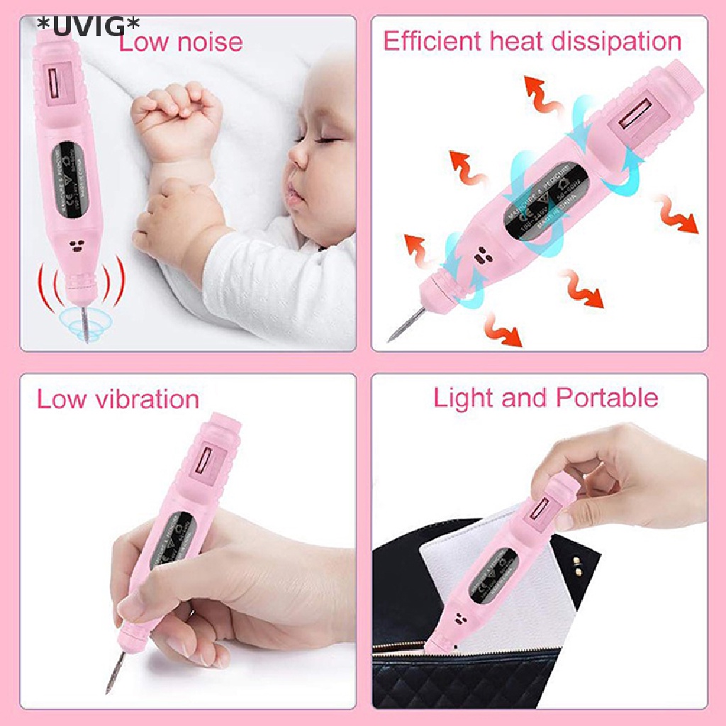 [[UVIG]] Electric Nail Drill Acrylic Nail Tools Professional Portable Electric File Kit [Hot Sell]