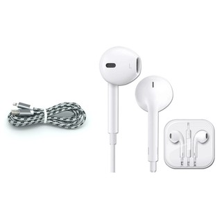 Dây sạc bọc dù chống đứt IPhone +Tặng Tai nghe IPhone 5 mới nhất(giao màu ngẫu nhiên)