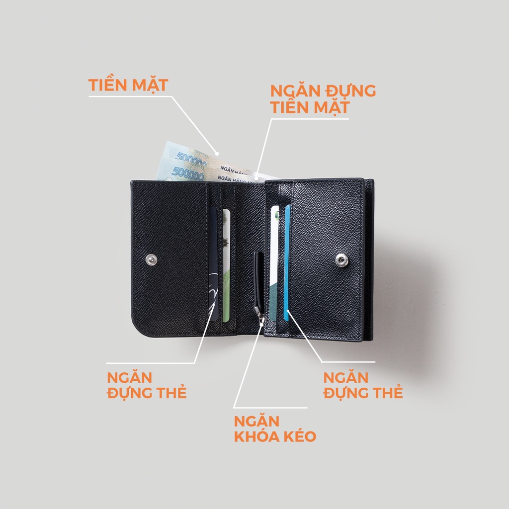 Ví nữ mini LESAC Tongue Wallet (2 colors)