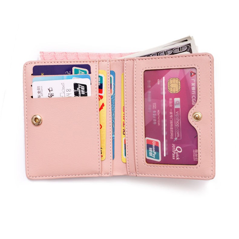 Ví nữ ngắn đẹp cầm tay mini BATSIOE nhỏ gọn bỏ túi nhiều ngăn dễ thương LUVADO VD350 | BigBuy360 - bigbuy360.vn