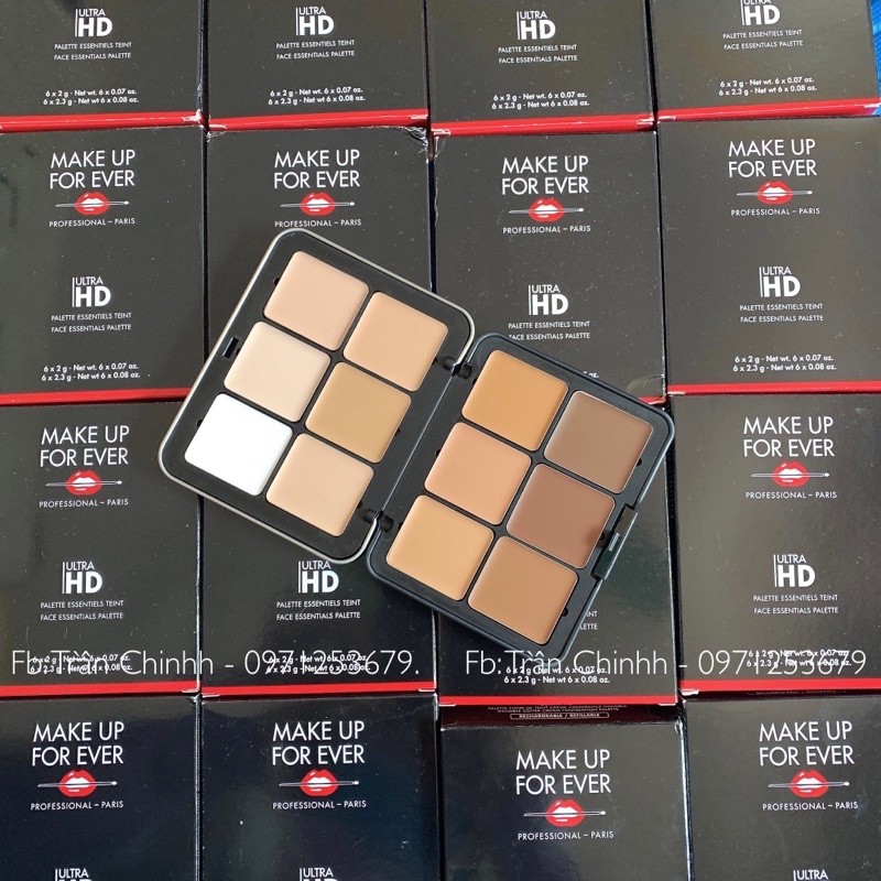 Có sẵn Có BILL - Bảng kem nền, chê khuyết điểm Make Up for Ever Ultra HD