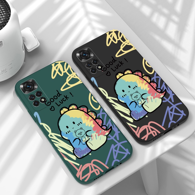 Ốp Điện Thoại Tpu Mềm Họa Tiết Khủng Long Hoạt Hình Cho Xiaomi Poco X4 Pro X3 NFC Redmi Note 11 11s Note 10 8 9 9S