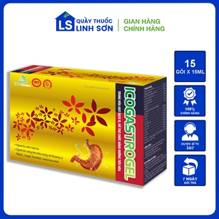 Ico gastrogel hỗ trợ giảm viêm loét dạ dày tá tràng hộp 15 gói