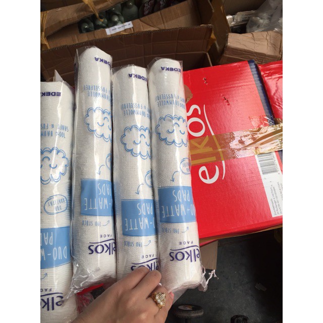 Bông Tẩy Trang Elkos Duo Waste 140 Miếng Đức | BigBuy360 - bigbuy360.vn