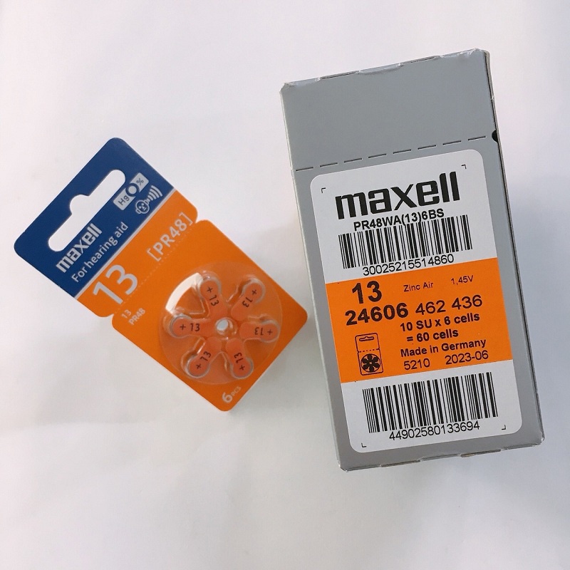 Pin máy trợ thính Maxell PR41  / PR44  / PR48  / PR536