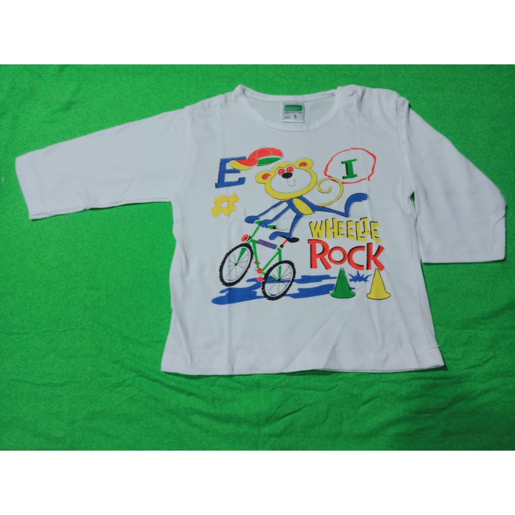 Áo cài vai tay dài trắng sơ sinh 100% cotton