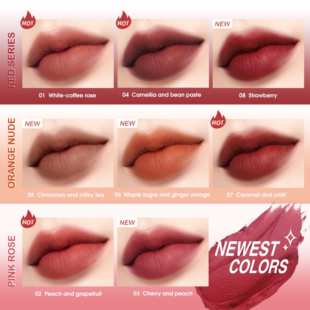 Son Kem Lì O.TWO.O Soft Velvet Mist First Love Lip Mud