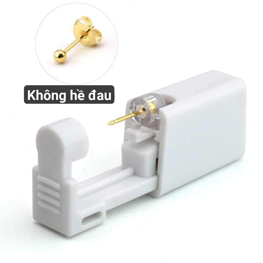 1 Cặp Bấm lỗ tai không đau DaLiA Jewelry dùng 1 lần vô trùng hàng chuẩn