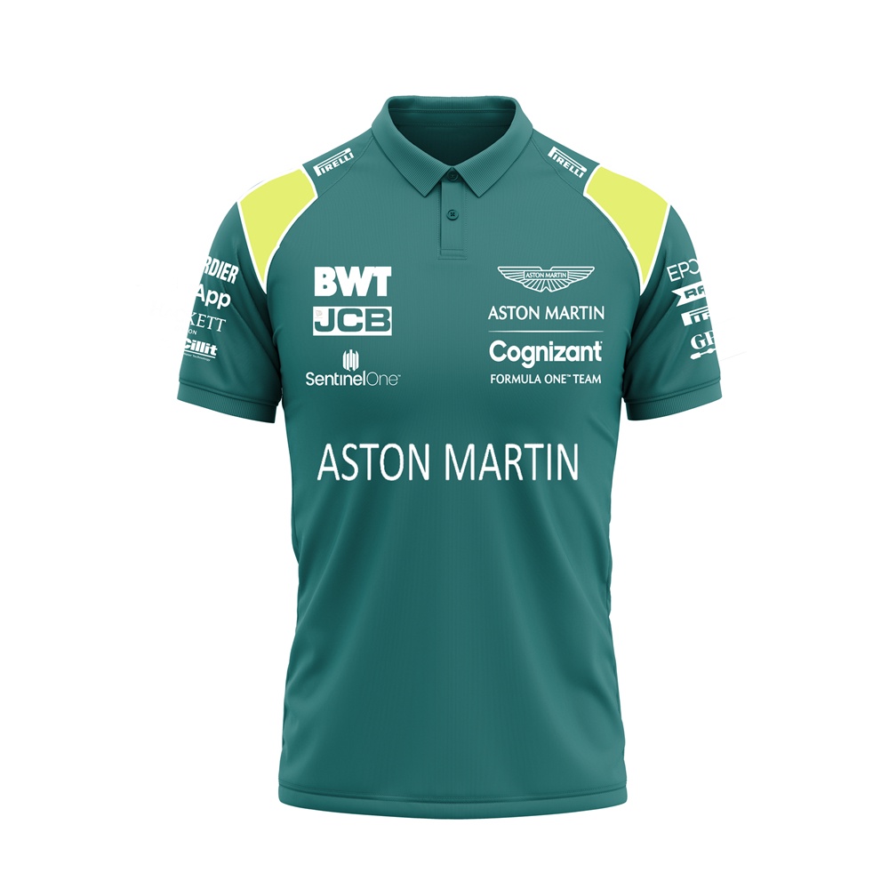 Áo Thun POLO Aston Martin Cognizant F1 Team Thời Trang Mùa Hè 2022 Cho Nam