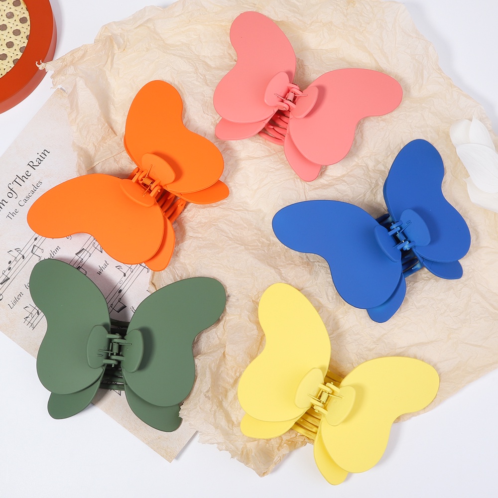 KIDSBOWS 1 Kẹp Tóc 5.9 Inch Hình Bướm Bằng Acrylic Đơn Giản Dành Cho Nữ