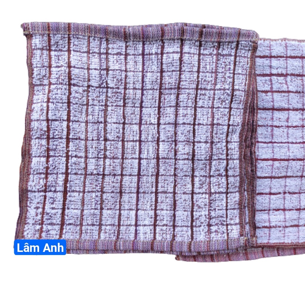 Combo 3 Khăn Lau Bếp Cotton Caro Nâu, Nhiều Màu