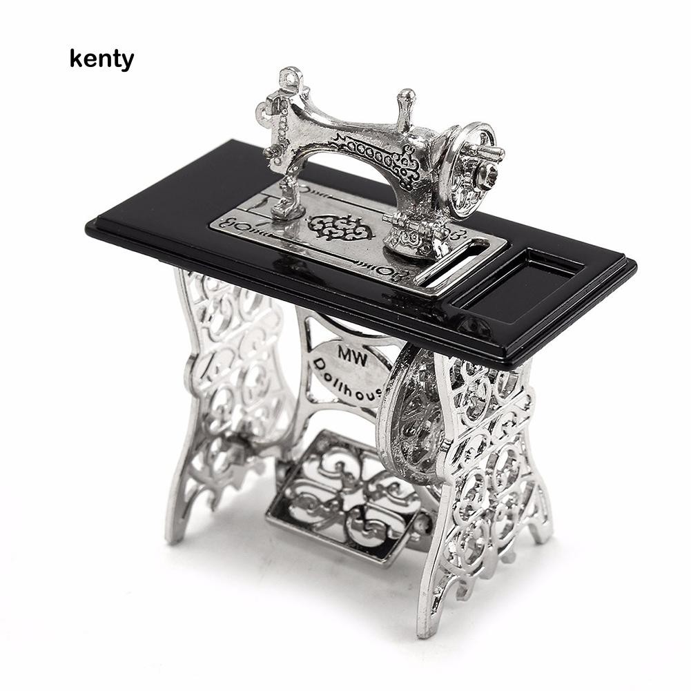 Mô hình máy may mini, tỉ lệ 1/12 dùng trang trí