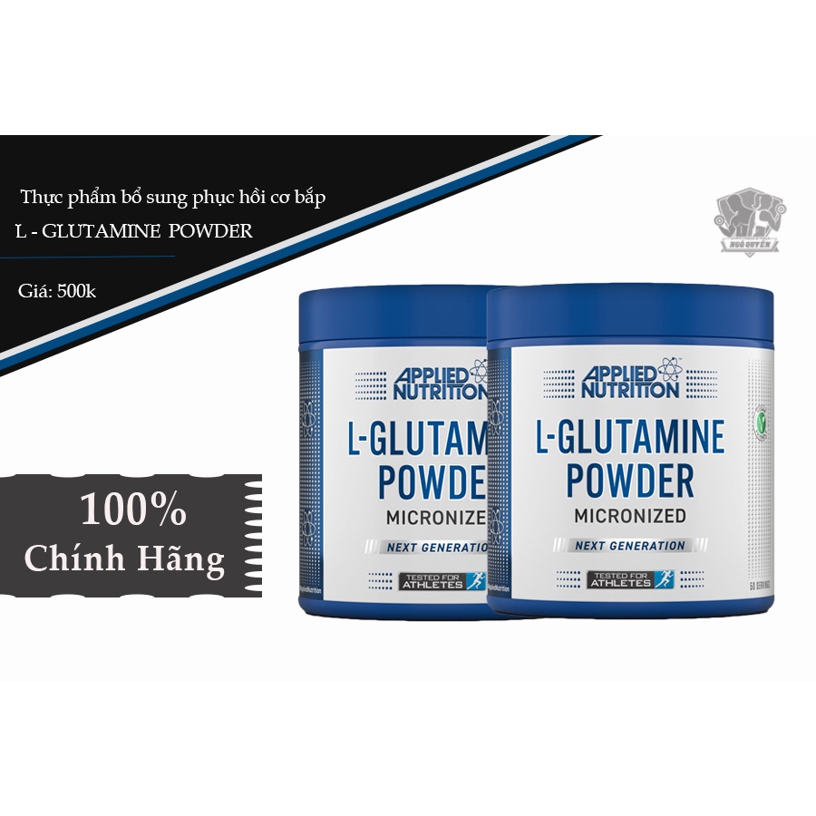 GLUTAMIN Hỗ Trợ Phục Hồi Cơ Bắp APPLIED NUTRITION L GLUTAMINE POWDER - 50 servings